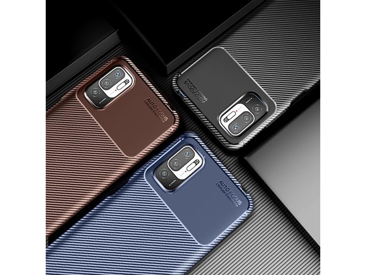 Produktbild Screenguard Xiaomi Redmi Note 10 5G Hülle Carbon Design TPU Case (Xiaomi Redmi Note 10 5G)
