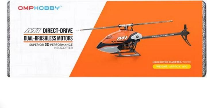 Produktbild OMP Hobby Helikopter M1 EVO Flybarless, 3D, Rot BNF
