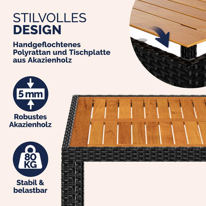 Actual product image Casaria Salon de jardin (90 cm)