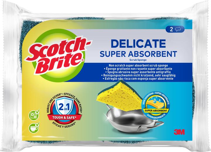 Scotch-Brite Delicate Naturfaser Reinigungsschwamm (2 Stk.)