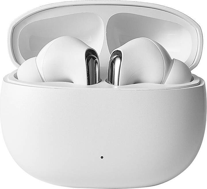 Produktbild Joyroom Funpods JR-FN1 wireless in-ear TWS Bluetooth 5.4 ANC ENC headphones - white (ANC, 35 h, Kabellos)
