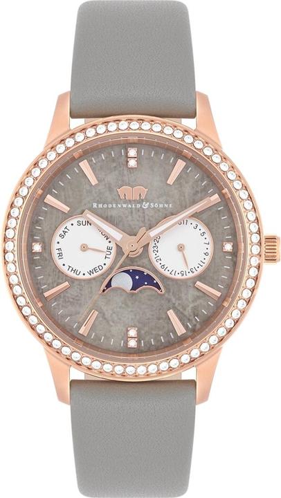 Multifunktionen Amidala Echtleder Roségold - 34096 (Analoguhr, 38 mm)