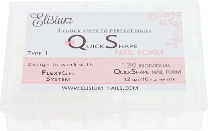 Produktbild Elisium Quick Shape Nail Form Type 1 forms for extending nails 120 pcs.