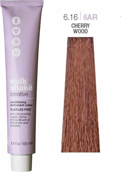 Actual product image Milk_Shake Vopsea permanenta Creative 6.166AR, Blond Inchis Lemn De Cires, 100ml (6.166AR, Blond Inchis Lemn De Cires)