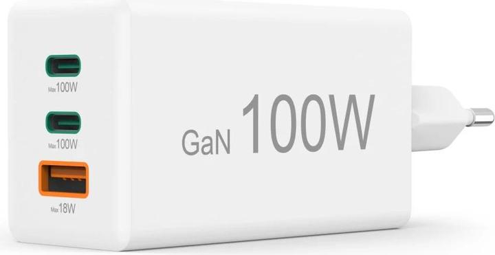Produktbild Hama Schnellladegerät GaN, 2x USB-C PD, 1x USB-A Q (100 W)
