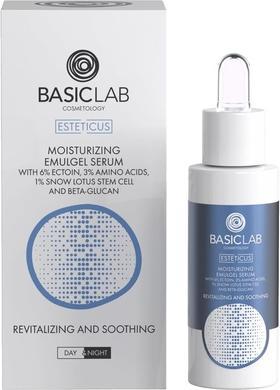 Produktbild BasicLab Esteticus Moisturizing Emu-Face Gel With 6% Ectoine And Snow Lotus Stem Cells 30Ml (30 ml)