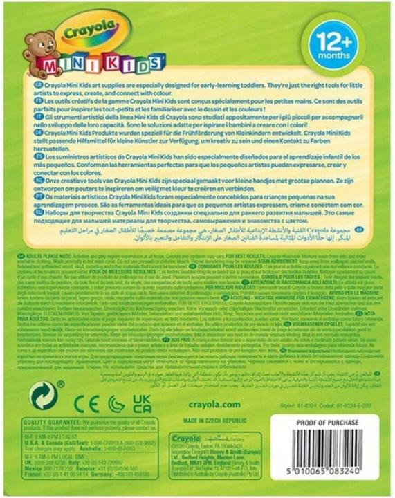 Nährwerte und Zutaten Crayola Mini Kids - Marker (Assortiert, 8 x)