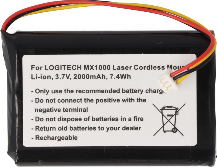 Produktbild Logitech Akku MX1000 Laser Cordless Mouse, L-LB2 (1 Stk., Gerätespezifisch, 2000 mAh)