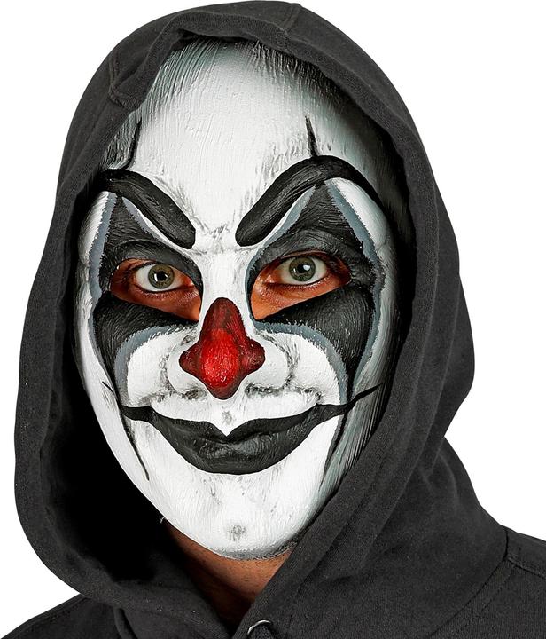 Produktbild Widmann Commedia Dell'Arte Maske Clownmaske Schwarz Weiss