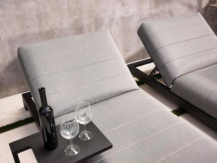 Produktbild Divano SET Outdoor Liege BITE Lounger SUNBRELLA inkl. Beistelltisch (203 cm)