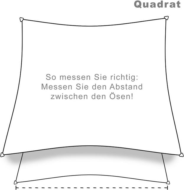 Produktbild Swisshandel24 Sonnensegel Quadrat (5 x 5 m)