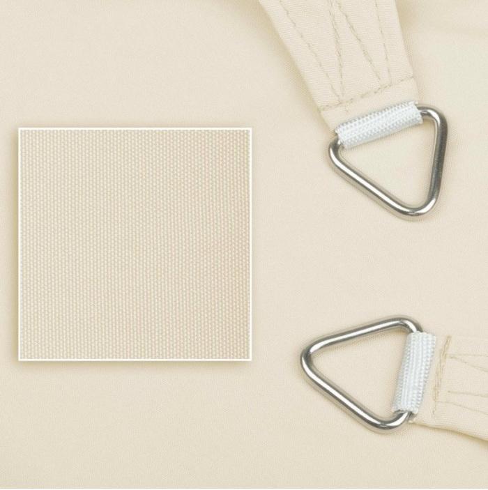 Produktbild Swisshandel24 Sonnensegel wasserdicht Dreieck 5x5x5m, creme (5 x 5 x 5 m)