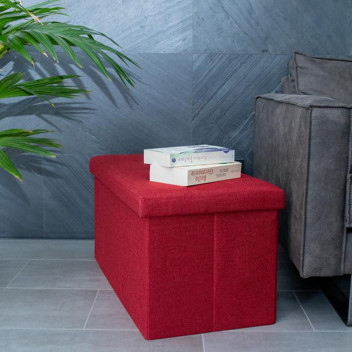 Produktbild Intirilife Sitzbank 76x38x38 cm in GRANAT ROT (76 cm)