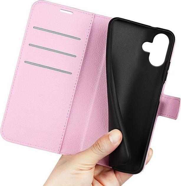 Actual product image MU Classic Litchi Leather Bookcover Series (Apple iPhone 16)