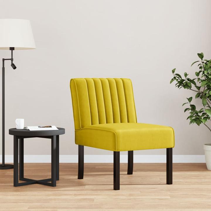 Actual product image VidaXL Polsterstuhl Gelb Samt