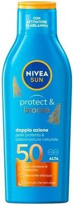 Actual product image NIVEA SUN Protect & Bronze Sunscreen SPF 50 200ml (Suntan cream, SPF 50, 200 ml)