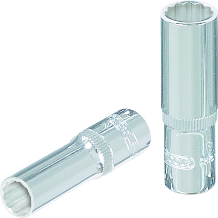 KS Tools 3/8" CHROMEplus 12-edge socket long