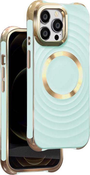 Actual product image OEM Circle Glam Mag case for iPhone 12 / 12 Pro 6,1" mint (Apple iPhone 12)