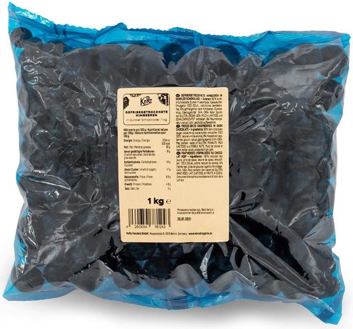 KoRo Gefriergetrocknete Himbeeren in dunkler Schokolade (1000 g)