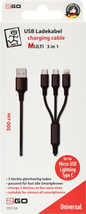 Actual product image 2GO 3in1 (3 m)
