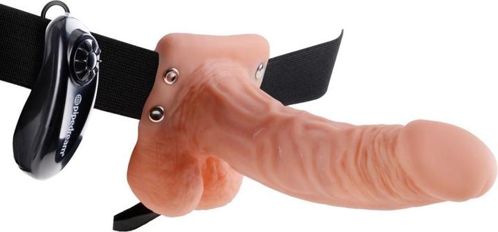 Productafbeelding Shots Vibrerende holle strap-on met ballen