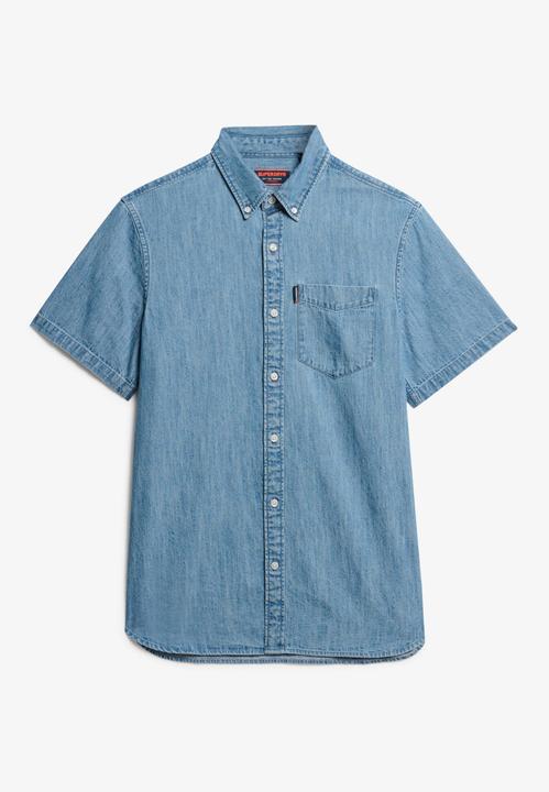 Produktbild Superdry Essential Kurzarm-Jeanshemd (L)