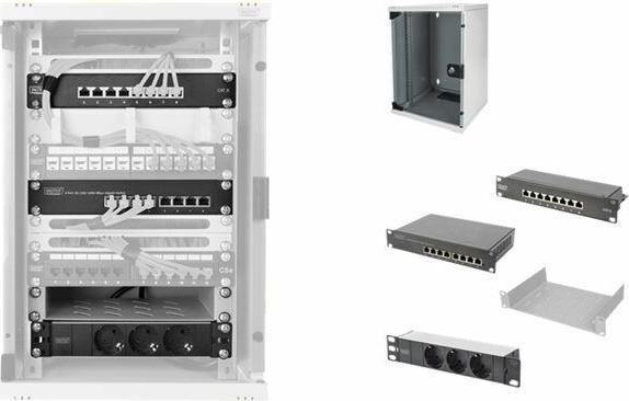 Produktbild Digitus Wandgehäuse 254 mm (6 HE, 10 Zoll Rack)
