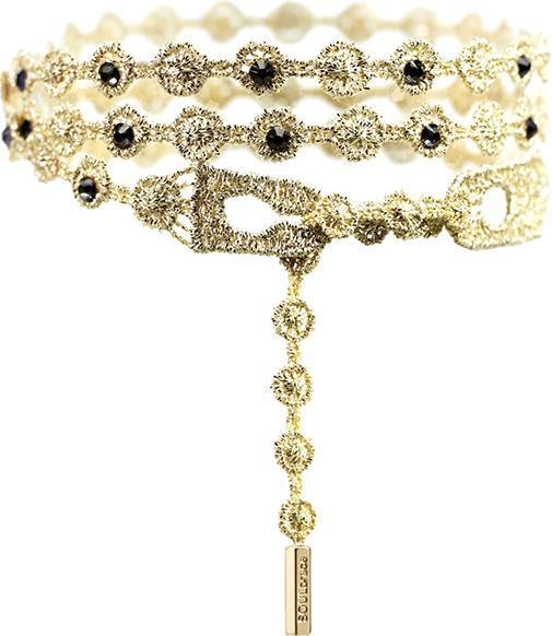 Actual product image Soulbrace bracelet Crystal (60 cm, Alcantara)