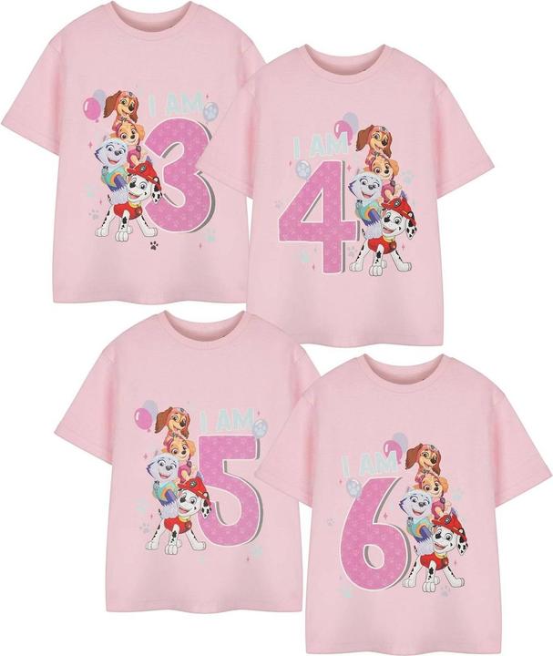 Immagine prodotto Paw Patrol Maglietta Compleanno Maniche Corte Ragazze (98)