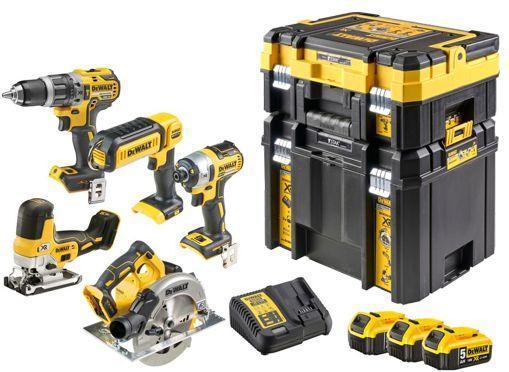 Image du produit DeWalt Lot de 5 batteries 18V avec 3x 5Ah