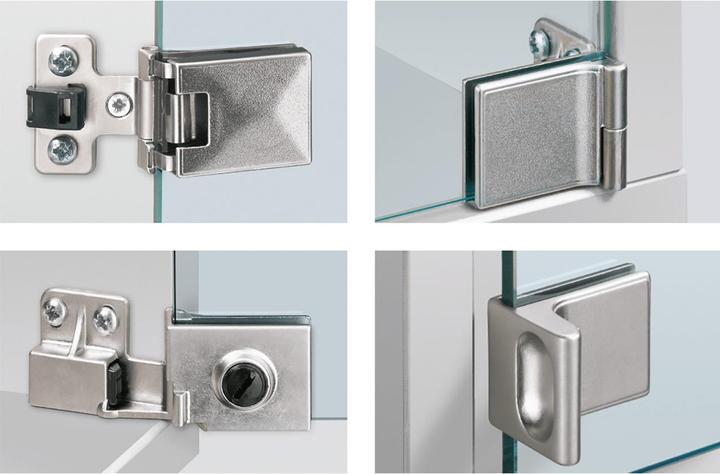 Actual product image Hettich Glass door hinges ET 5150