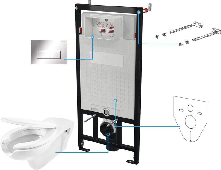 Produktbild Deante 6-in-1 Unterputz-WC-Set