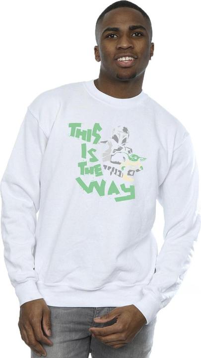 Actual product image Star Wars Mens The Mandalorian This Is The Way Duo Sweatshirt (M)