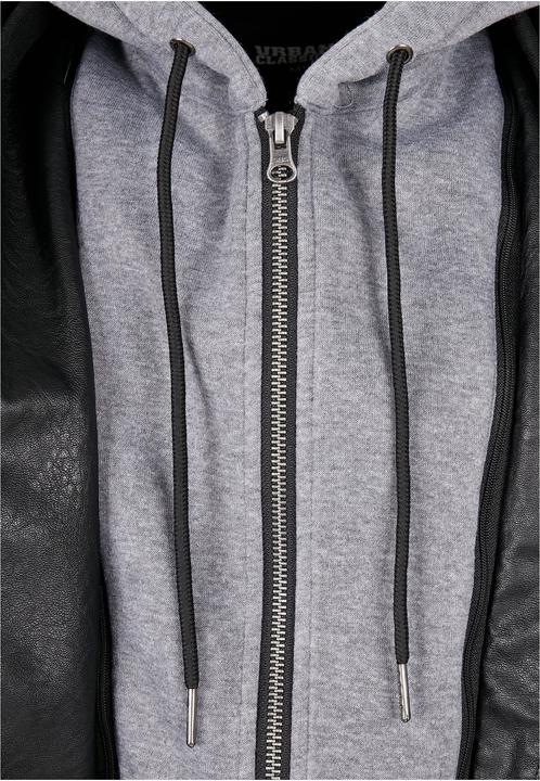 Immagine prodotto Urban Classics Giacca in pelle sintetica con cappuccio in pile (M)