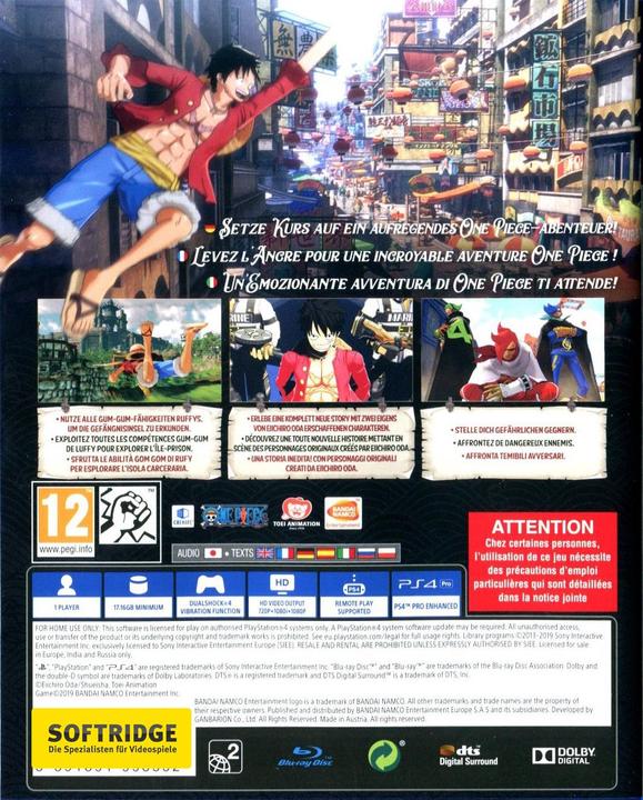 Actual product image Bandai Namco One Piece World Seeker (PS4, Multilingual)