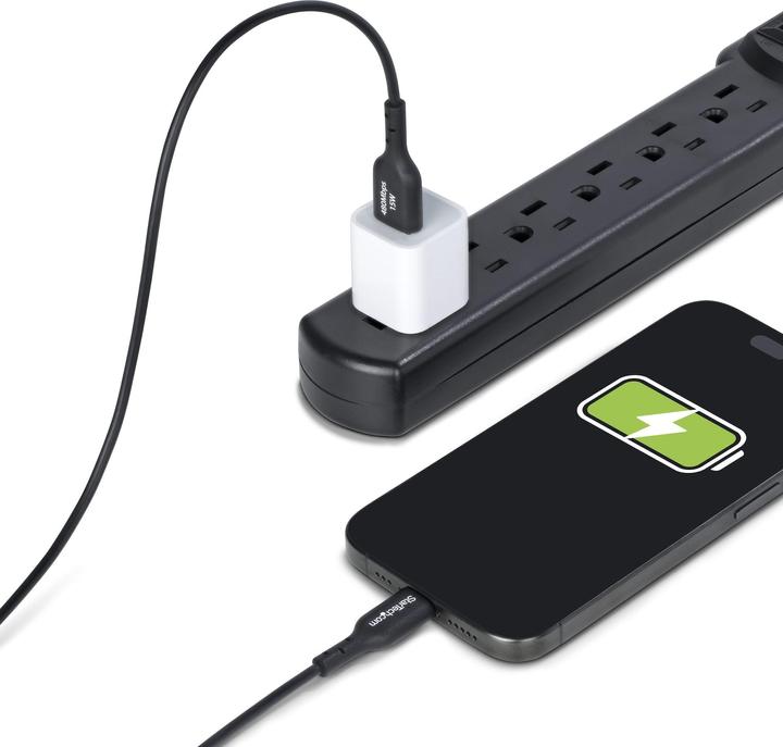 Actual product image StarTech Cable USB-A to USB-C 4m Black (4 m, USB 2.0, 15 W)