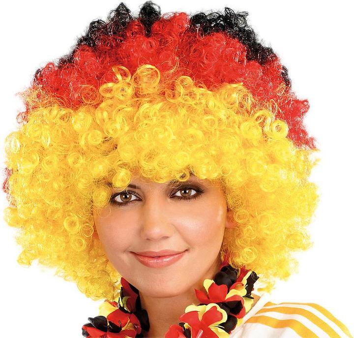 Produktbild Pearl Afro-Fan-Perücke in Deutschland-Farben