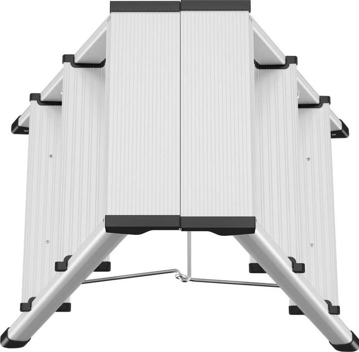 Actual product image Hailo D60 StandardLine, aluminium stepladder, 2x3 steps (Stile, 64 cm)