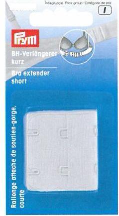Image du produit Prym Prolongateur de soutien-gorge court, blanc 50 mm, carte 1 pc.