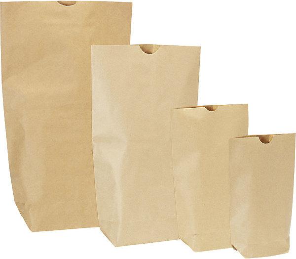 Immagine prodotto kaiserkraft Sacchetto con fondo terra, in carta calandrata, a 1 strato, lungh. x largh. 370 (500 Pezzo/i)