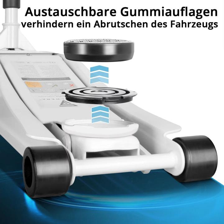 Produktbild Stahlwerk Wagenheber WHW-73 ST mit 3 t Tragkraft Gummirollen 73-500mm Hubbereich