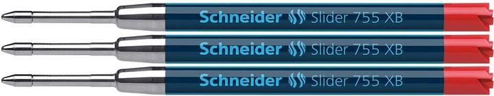 Actual product image Schneider 3 Slider 755 ballpoint refills XB red (Refill unit, Red, 700 mm)