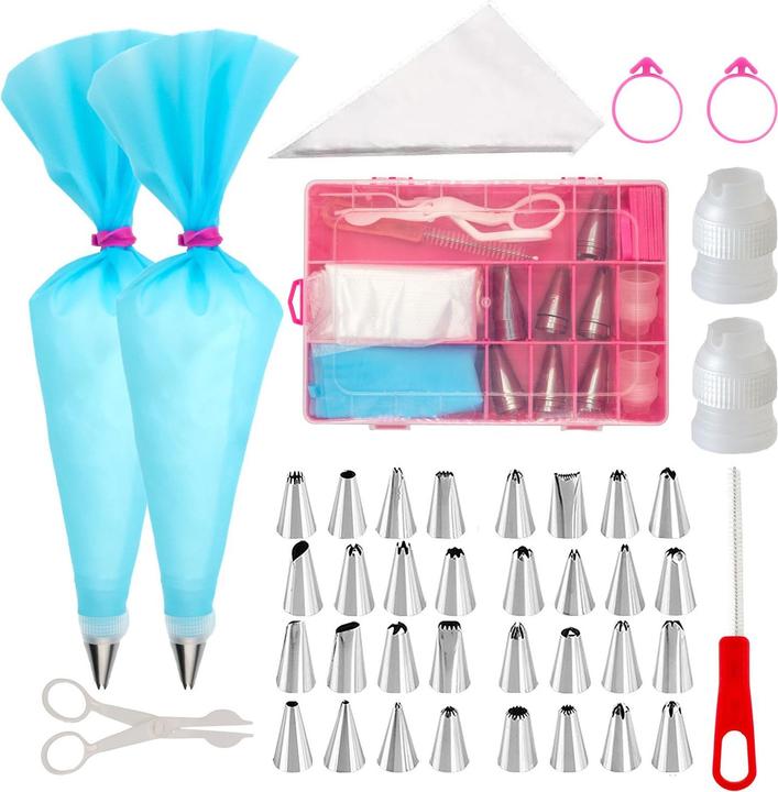 Intirilife 52-piece piping nozzle set with storage box (Piping bag)