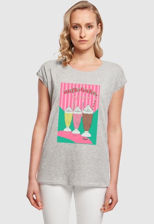 Actual product image Mister Tee MisterTee Ladies Milkshake Tee - Extended Shoulder Tee - 178079 (L)