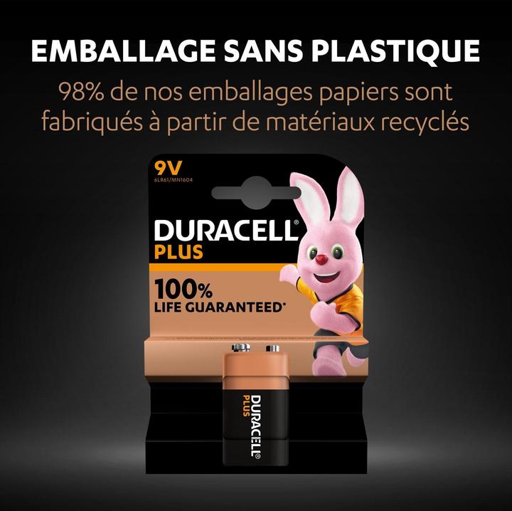 Produktbild Duracell Plus (1 Stk., 9V Block)