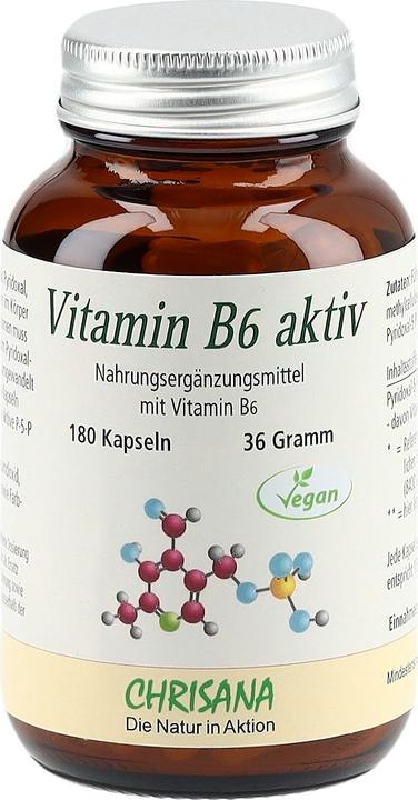 Actual product image Chrisana Vitamin B6 aktiv Kapsel (180 Piece, Capsules, 65 g)