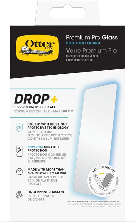 Productafbeelding OtterBox Premium Pro Glass Blue Light Screen Protector (1 Stuk, Apple iPhone 16)