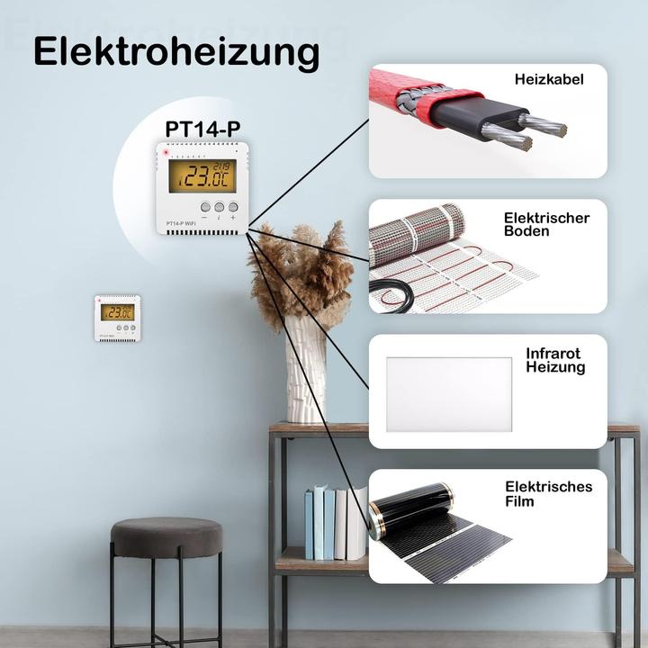 Actual product image Elektrobock EB PT14-PW - WLAN Raumthermostat