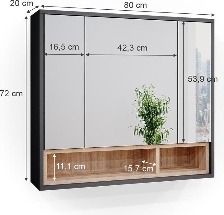 Produktbild Vicco Beatrice (80 x 20 x 72 cm)