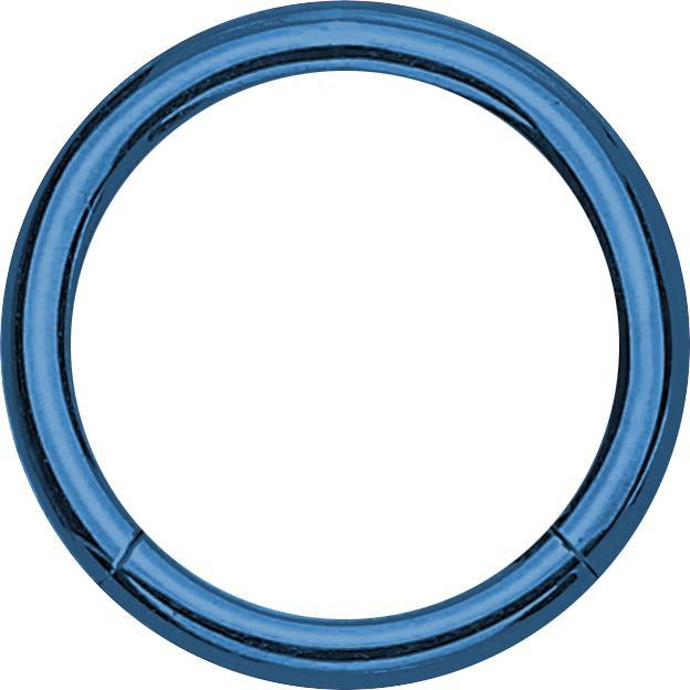 Produktbild Star Piercing Micro Segmentring klappbar dunkelblau (Chirurgenstahl 316L, ohne Messing)